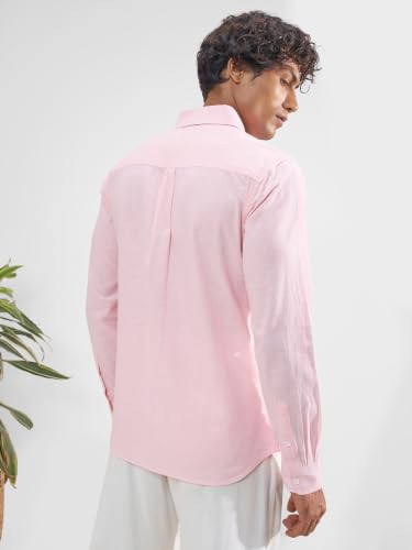 Image of Highlander Men Men's Relaxed Fit Casual Shirt | Cotton Linen | Relaxed fit | Full Sleeves|Premium Shirt for Man