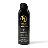 Black Girl Sunscreen - Make it Glow Face & Body Moisturizing Sunscreen Spray SPF 30, No White-Residue for Melanin Rich Skin (SPF-30-5oz-Spray)