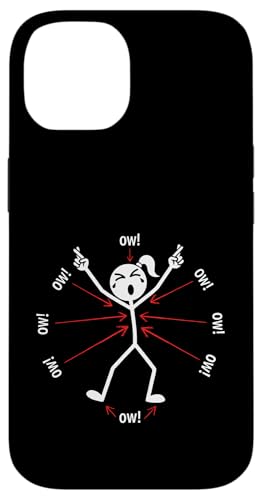 Ow Ow Ow Ow Stickman Figure Humorous Chronic Pain Awareness �X�}�z�P�[�X iPhone 14 �p