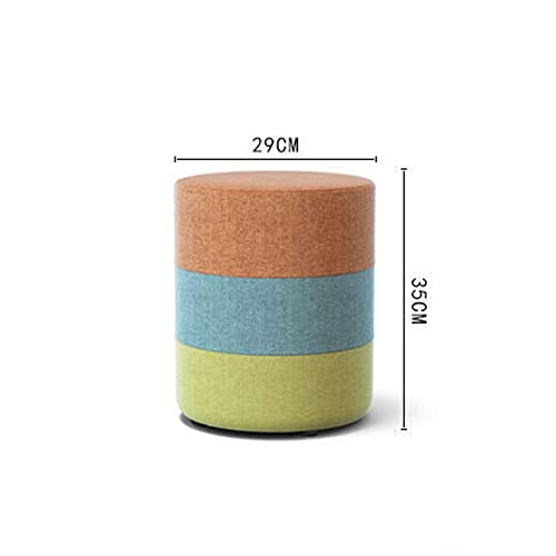 Tabouret de Vanité Orange en Lin pour Créer un Coin Beauté Cocooning dans la Chambre