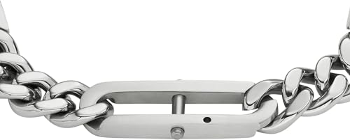 Fossil Armband Für Männer Heritage, Länge: 220mm, Breite: 8mm Silbernes Edelstahlarmband, JF04342040 – Ansicht 2