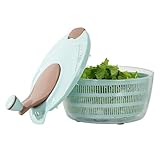 Genérico Salatschleuder, doppellagiger Küchenbehälter - -Trockner, Salatschleuder, für Partys, Hochzeiten, Vorbereitung, Mahlzeiten, Küche und Lagerung