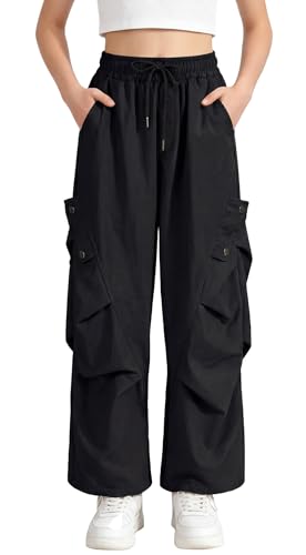 Pantalon fille FEOYA ample contre les vêtements serrés vêtement de sport élastique 4-13 ans