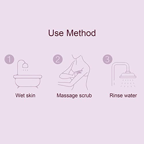 DOYING 200g Esfoliante de Banho Hidratante Suave Refrescante Gel Esfoliante Corporal Limpeza Profund