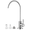 MIAOHUI Reverse Osmosis Faucet, Drinking Water Faucet Fits Non-Air Gap Water Filtration Systems, Modern RO Faucet Kitchen Filtered Water Faucet, Stainless Steel, Lead-Free (Brushed Nickel)