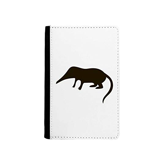 Étui portefeuille de voyage passeport musaraigne noir pochette protection