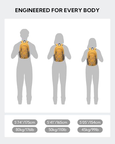 WATERFLY 12L Small Hiking Backpack: Day Pack Lightweight Travel Bag Camping Fitness Cycling Outdoor Sports Daypack For Women Men