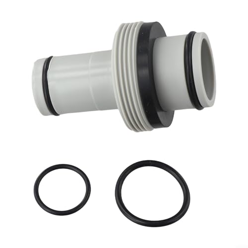 BlesConi: Adattatore per tubo da piscina Intex, connettore dritto, da 3,8 cm a 3,2 cm, valvola a stantuffo diviso, parte di ricambio per attrezzatura da piscina