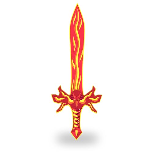 Papo - Épée De Feu Jouet Enfant - 3 Ans + - Collection Panoplies Mousse - Jeu Créatif Aventure Fantastique - Idée Cadeau Jouet Fille Garçon