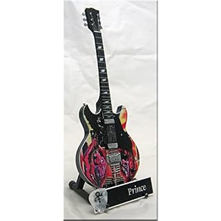PRINCE Guitare Miniature avec médiator VOX - Les Beatles, Paul McCartney, John Lennon, RIngo Starr, George Harrison