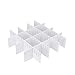 SUNSHINETEK 6 sztuk wytrzymałe plastikowe przegródki do szuflad 32,4 * 7 cm regulowane DIY plastikowa szafa separator biały schludny organizer pojemnik na bieliznę skarpetki pasek materiały biurowe