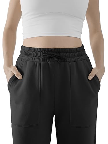 DITOK Baggy Sweatpants for Women High Waisted Soft Fleece Lining Sweatpants with Pockets Y2K Joggers Lounge Campus Outfits3