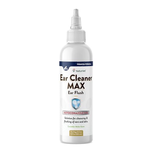 Image of NaturVet Ear Cleaner MAX Ear Flush for Dogs & Cats 12 oz