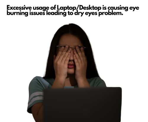 StillerSafe - Dry Eyes + Face Skin Protection AntiGlare Screen for 14 Inch Ratio 16:10 Laptop - Blue Light Blocking Micro Louvre ABCS Screen. EasyStick Removable anytime. (Non Privacy)