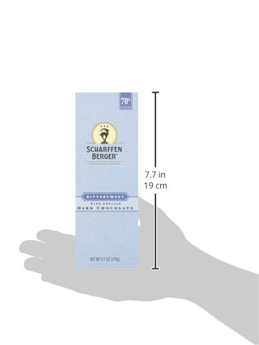 Scharffen Berger Baking Bar, Bittersweet Dark Chocolate (70% Cacao), 9.7-Ounce Packages (Pack of 2)