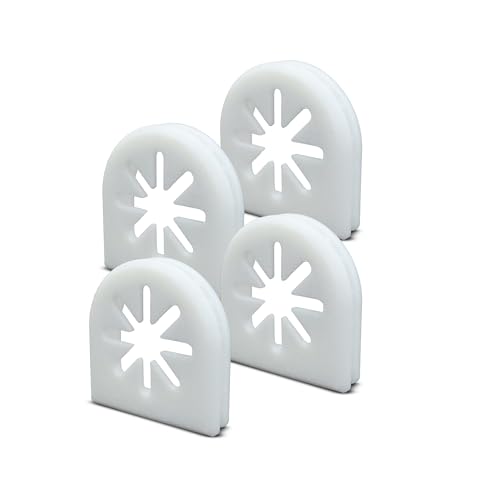 SplashNColor FlexiPort Replacement Parts for Perky Pet Bird Feeders - Durable TPU White - Perfect for Easy Feeder Maintenance & Long-Lasting Use - Ideal for Outdoor Bird Feeders 4 Pack
