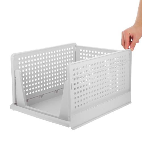 Boîte de rangement blanche pour vêtements et organisation fluide du dressing
