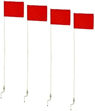 Get Out! Corner Flags for Soccer Field, 60in 4-Pack – Soccer Flags & Soccer Poles – Soccer Equipment for Training