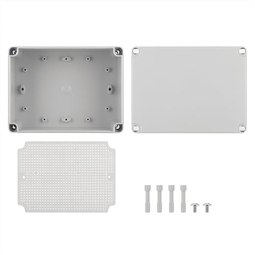 Inkbirdplus Plastic Junction Box, IP67 Dustproof&Waterproof DIY Box, Durable Electrical Project Enclosure, 8 x 6 x 4 inch