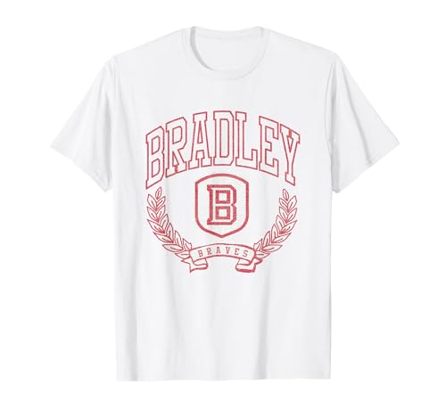 Bradley Braves Victory Vintage White T-Shirt