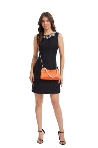 Image of Womens Evening Clutch Pearl, Bride Evening Clutch Purses for Women, Formal Clutch Purses for Women Evening Prom