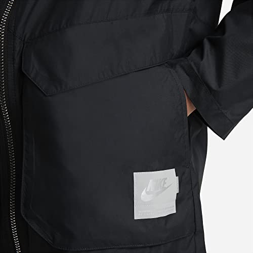 Nike Sportswear Kids Pack Utility Big Kids' (Boys') Jacket (Medium, Black)