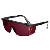 SafeLightPro K9s - Gafas de protección para depilación láser y luz pulsada para Philips, Braun, Auratrio, Lapurete, color rosa y rojo