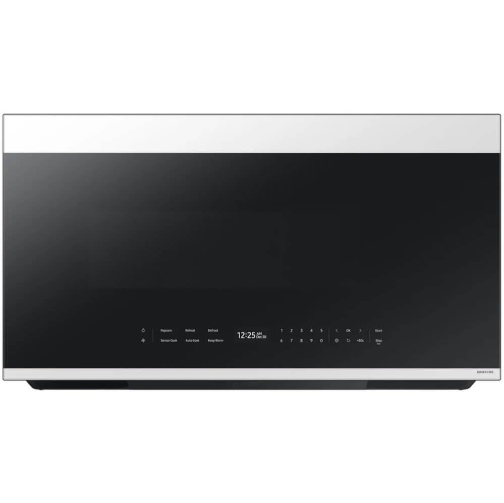Samsung ME21DB670012 2 1 Cu Ft White Glass Over-the-Range Microwave