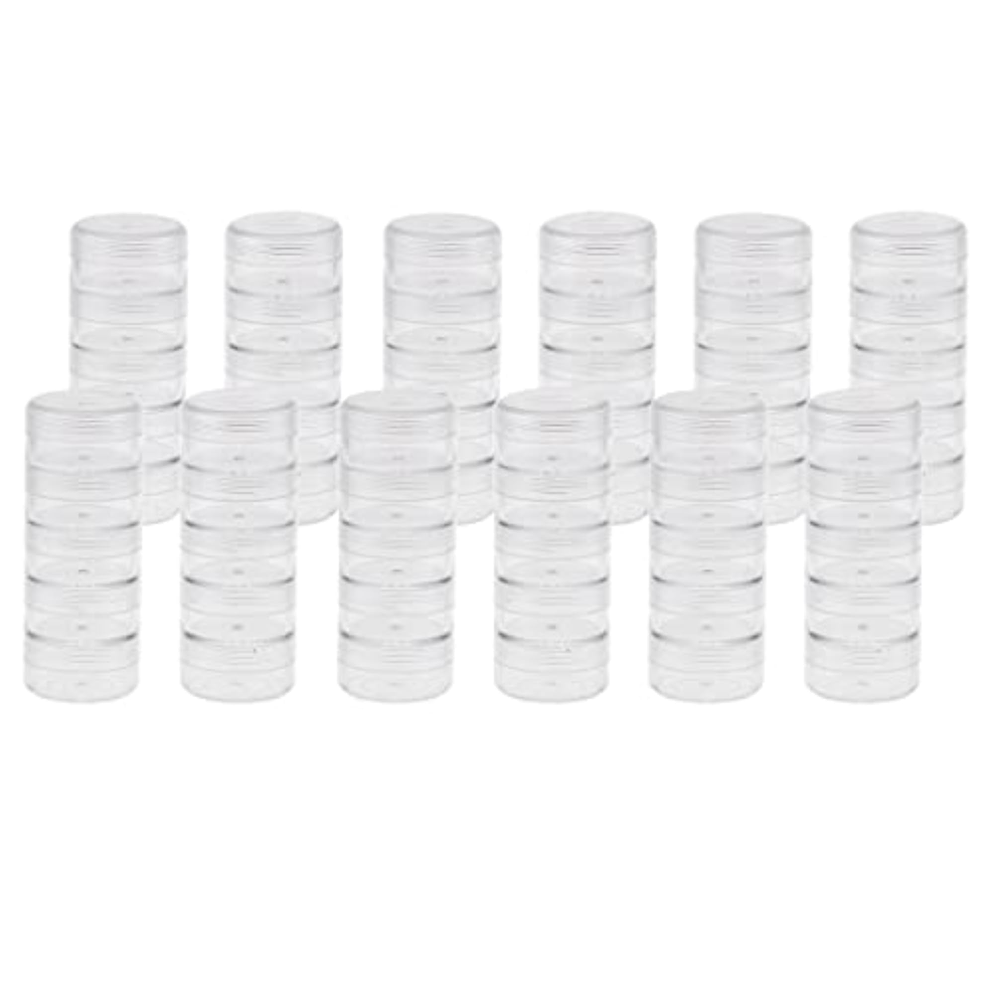 12 Sets Stackable Screw Containers for Bead Storage, 95x36mm