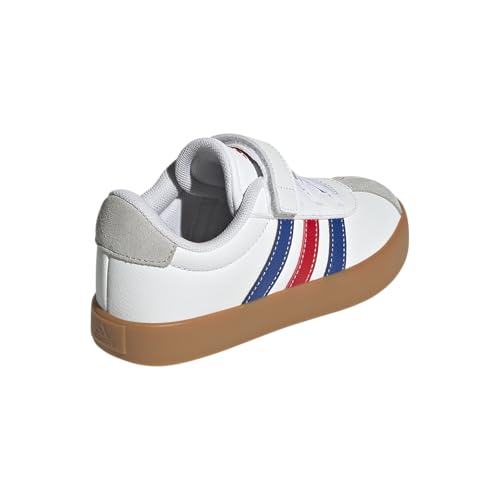 Image of adidas Kids' VL Court 3.0 Elastic Lace & Strap Shoe