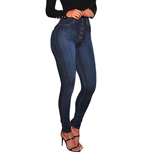 STRIR-Ropa Vaqueros Talla Grande Mujer,Mujer Flacos De Cintura Alta Leggings Elásticos Skinny...