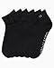 Calvin Klein Womens Quarter Socks - 6 Pack Athletic Performance Cushioned Running Workout Ankle Socks for Women (Sizes: 4-10), Size 4-10, All Black