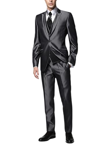Veste Blazer de Costume Haute Qualité Ulnomio avec Revers en Pointe Ajusté