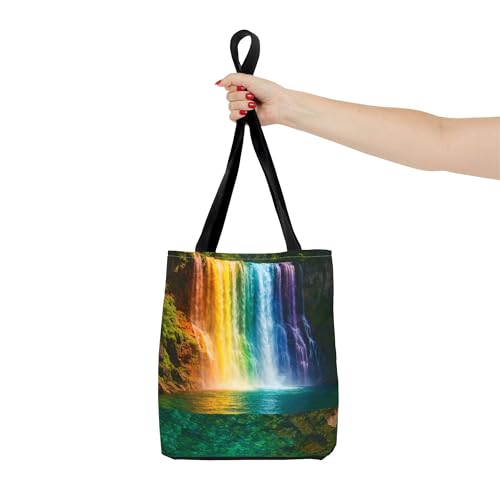 Premium Rainbow Waterfall Tote Bag with Reinforced Stitching4