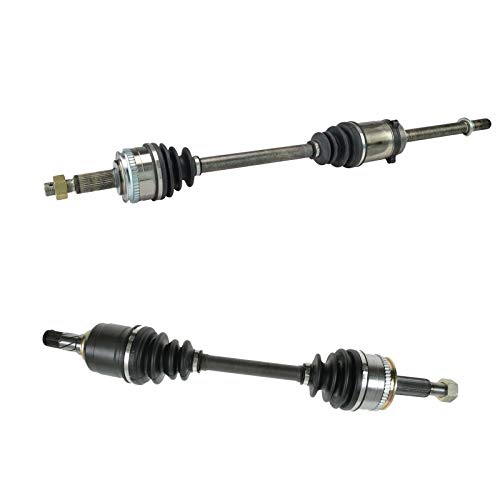 Image of TRQ Front Driver and Passenger Side CV Axle Assembly Set Neoprene Boots Moly Greased Compatible with 1993-2002 Nissan Quest Mercury Villager