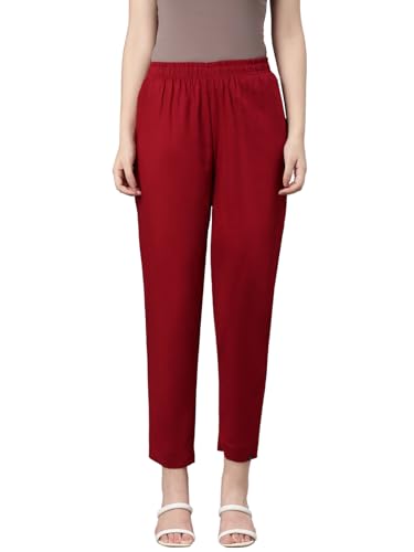 Image of TWIN BIRDS Women Viscose Cotton Kurti Pants | Stretch Ethnic Daily Trousers