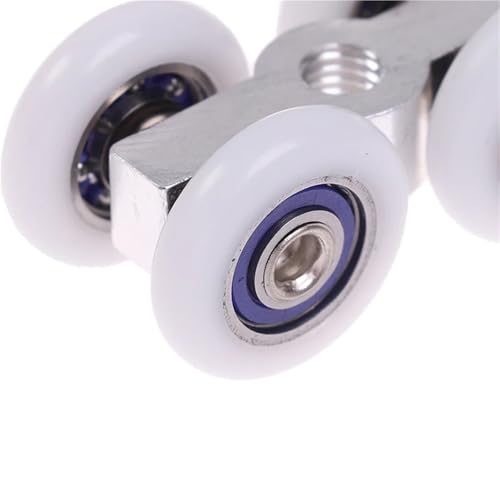 Roulettes pour portes coulissantes bloquées : la solution fluide 4 roues - 3