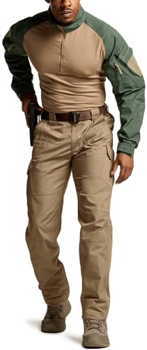 Image of CQR Men's Tactical Pants, Water Resistant Ripstop Cargo Pants, Lightweight EDC Work Hiking Pants, Outdoor Apparel