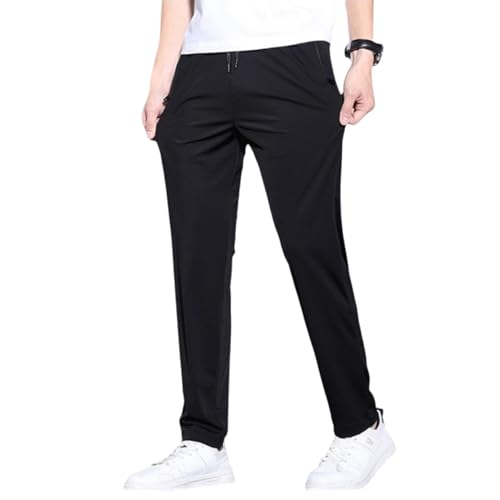 MASKSUN Easeflexor Unisex Stretch Quick Drying Pants, Avacharm Pants, Light and Thin Fast Dry Stretch Pants (Black,3XL)