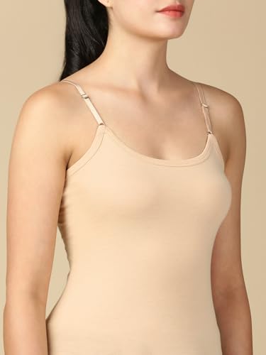 Image of Lux Cozi Premium Cotton Regular Fit Camisole for Women - Pack of 3