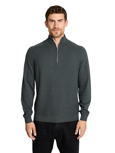 TOM TAILOR Herren Troyer Strickpullover – Ansicht 1