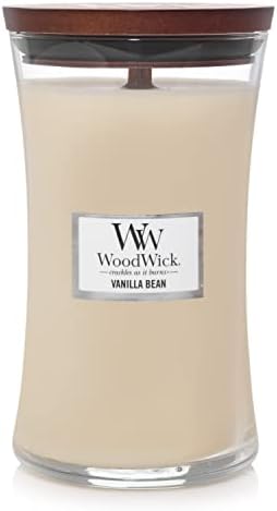 Woodwick Ellipse Scented Candle with Crackling Wick | Vanilla Bean | Up to 50 Hours Burn Time