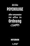 Notizbuch für Psychologen / Psychologe / Psychologin: Originelle Geschenk-Idee [120 Seiten kariertes blanko Papier]