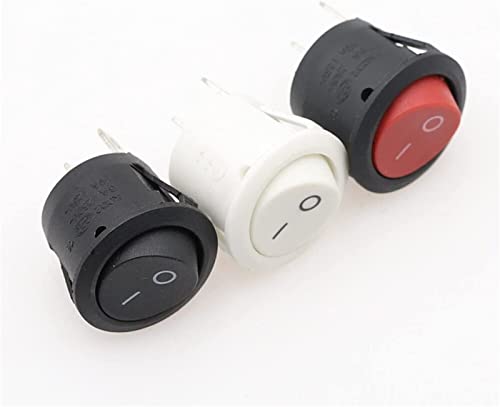 Switch de type rond SPST auto-verrouillable pour tableau de bord auto - 4
