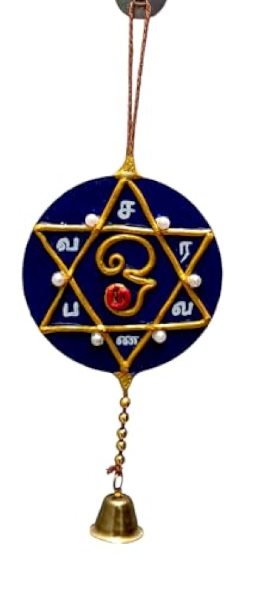 Handmade Murugan Vel and Om Saravanabava Wall Hanging