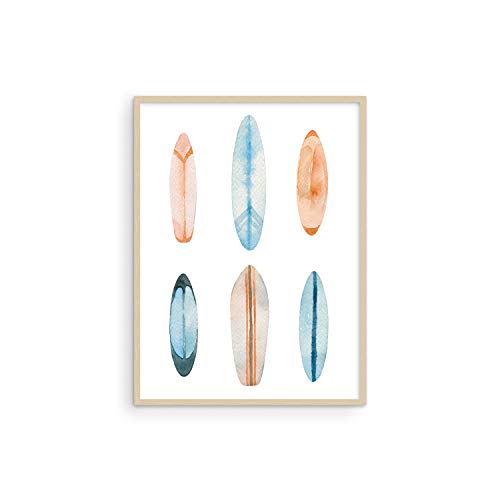 Haus and Hues Surf Wall Art and Surf Decor for Bedroom - Surfer Poster Vintage Beach Art Wall Decor | Surfing Pictures Wall Art Beach Pictures Wall Art UNFRAMED 12" x 16"