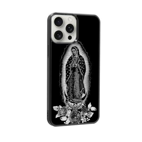 qizjio Virgen De Guadalupe Phone Case Shockproof Protective Virgin Mary Our Lady Phone Cover for iPhone 16 Pro Max