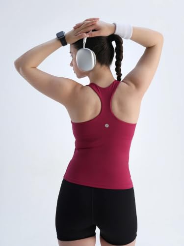Image of CAVA Racerback Tank for Women | Built-in Bra, Racerback Design, Breathable Fabric, Stretchable Fit | Activewear for Yoga, Gym & Everyday