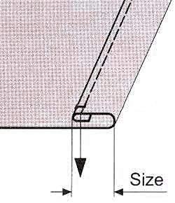 Cutex Double FOLD Clean Finish Hemming Folder Attachment for Sewing Machines Hemmer 2" image 2