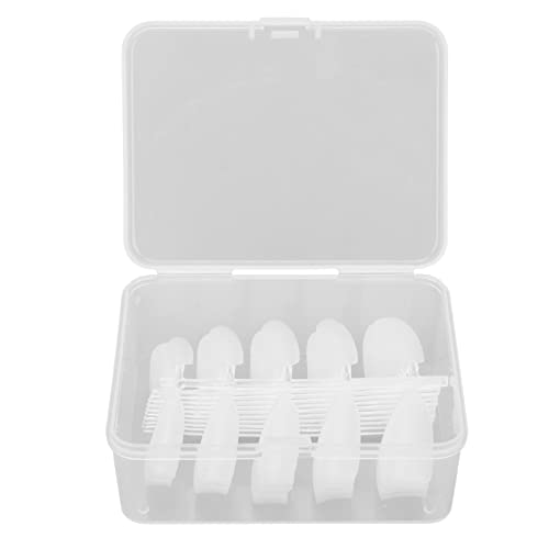 Matte Almond Nail Tips,100pcs Ultra Fit Natural Acrylic Nails Full Matte Soft Gel Nail Tips Full Cov